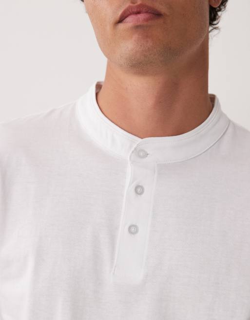 Brave Soul – 3er-Pack kurzärmlige Jersey-Oberteile mit Henley-Kragen , 5 von 5
