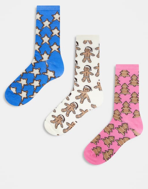 Brave Soul – 3er-Pack Socken Motivmuster 