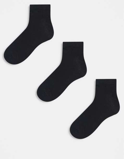 Brave Soul 5 pack trainer socks in black - view 1