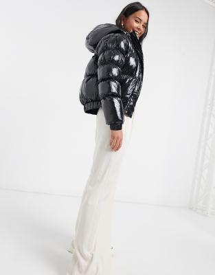 vinyl padded jacket
