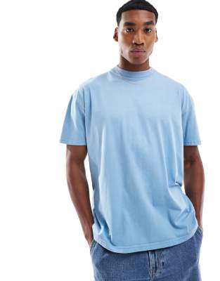 Brave Soul Acid wash oversized t-shirt in blue - view 1