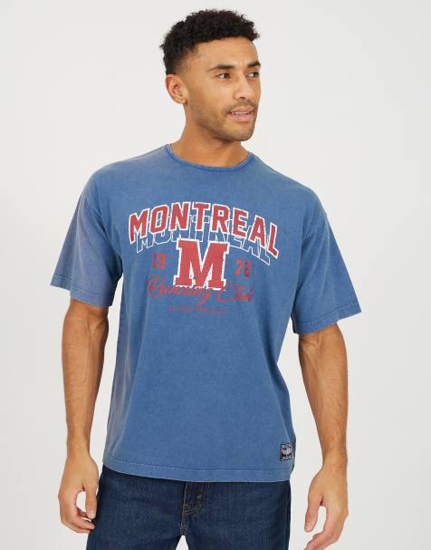 Brave Soul Acid wash relaxed fit t-shirt in blue - view 1