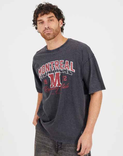Brave Soul Acid wash relaxed fit t-shirt in dark grey