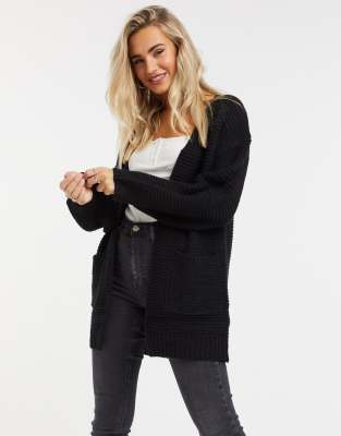 black slouchy cardigan