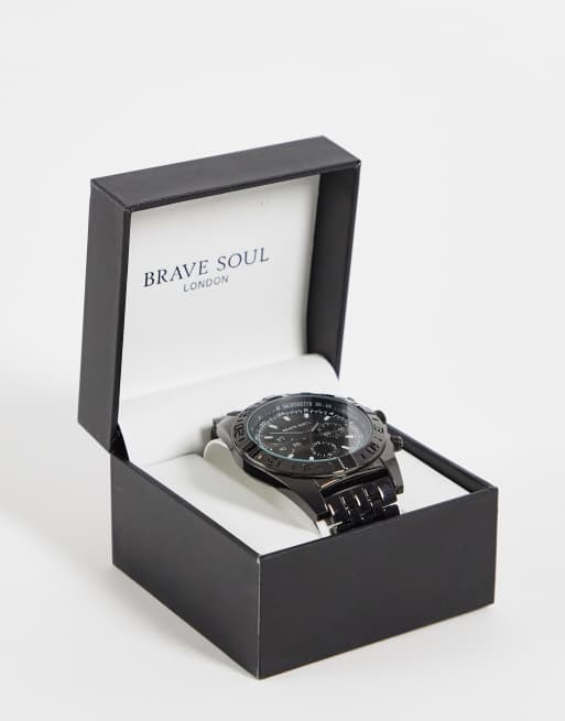 Brave Soul – Armbandsklocka med svart urtavla, för män, 2 av 4