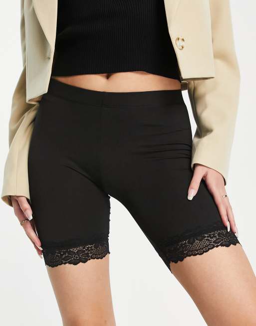 Brave Soul Sindy legging shorts in black