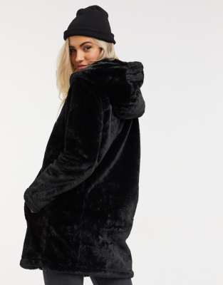 brave soul faux fur coat