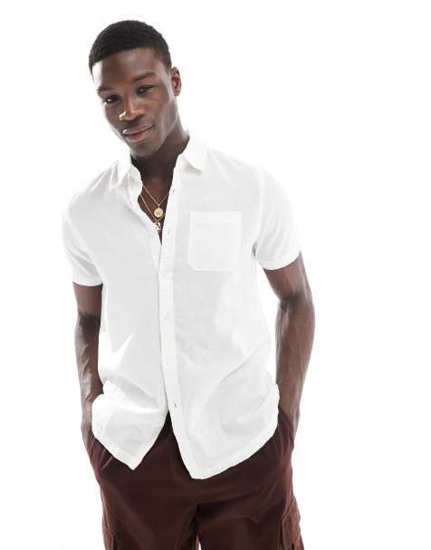 Brave Soul short sleeve shirt in white