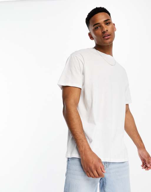Brave Soul – Biały T‑shirt oversize