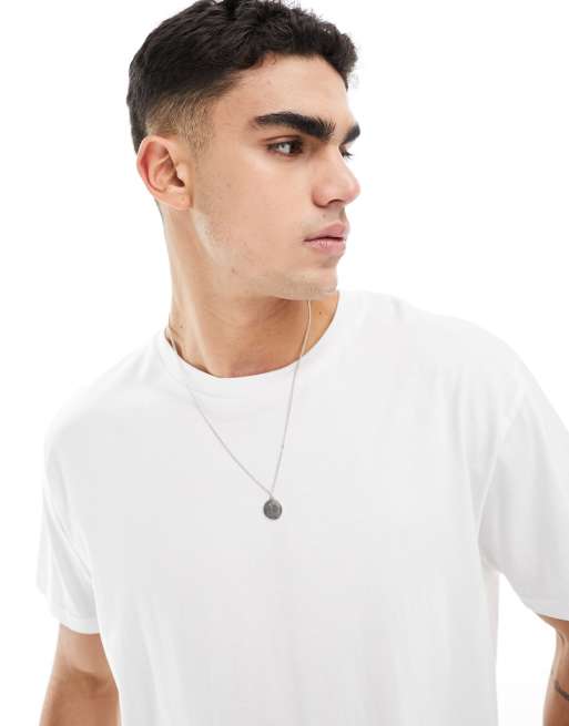 Brave Soul – Biały T‑shirt oversize