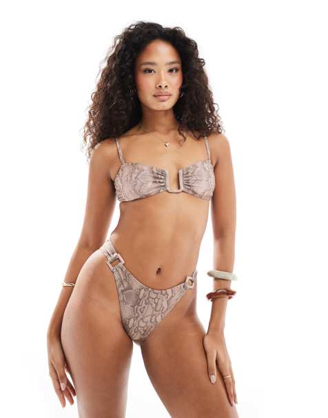 Brave Soul - Bikini con stampa pitonata e ferretto - view 1