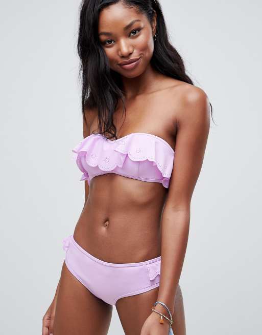 Brave Soul - Bikini tagliato al laser con bordi a volant