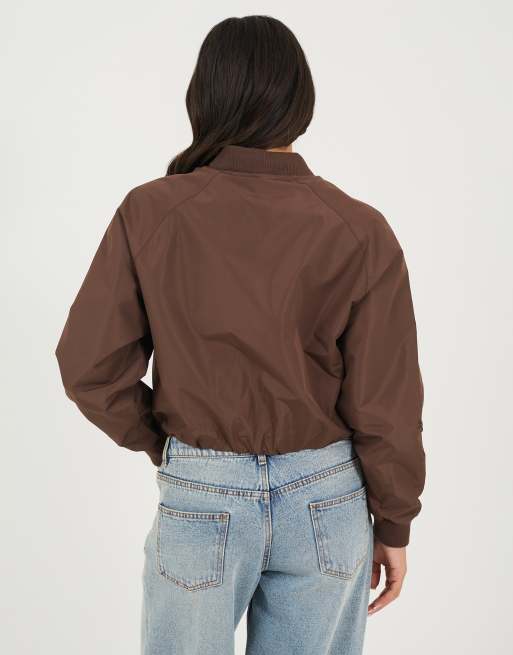 Brave Soul - Bomber à manches oversize - Chocolat, 3 de 4