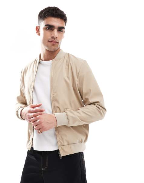 Brave Soul - Bomber beige con tasche sul davanti - view 1