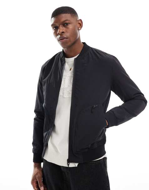 Brave Soul bomber jacket in black - view 1