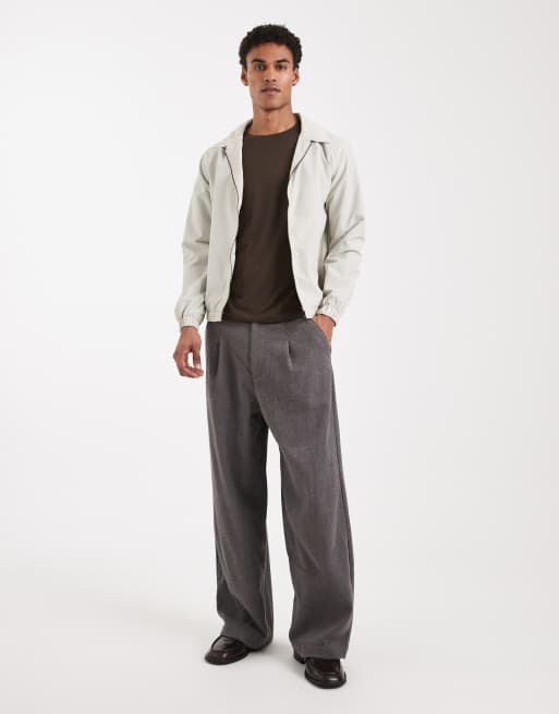 Brave Soul bomber jacket in stone, 2 of 5