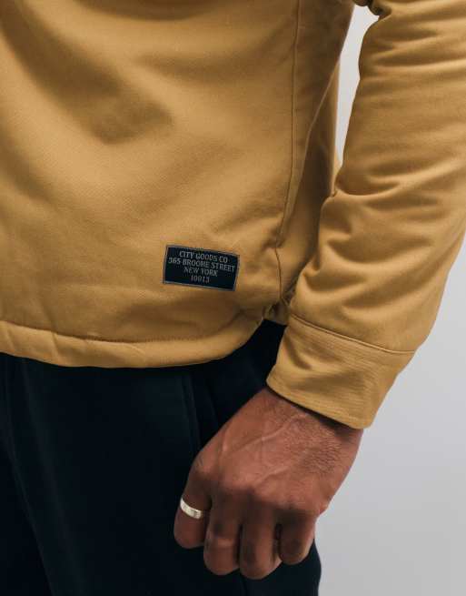 Brave Soul borg-lined shacket in camel, 4 of 5
