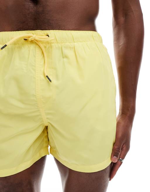 Brave Soul - Boxer da bagno giallo acceso, 3 di 4