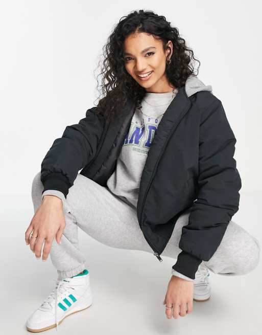 Brave Soul - Brazil - Cappotto ma1 nero con cappuccio