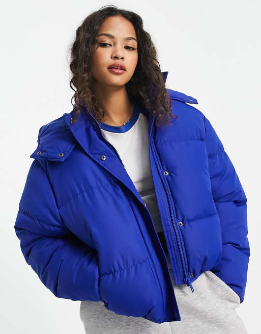 Brave Soul Bunny Doudoune a capuche Bleu electrique ASOS