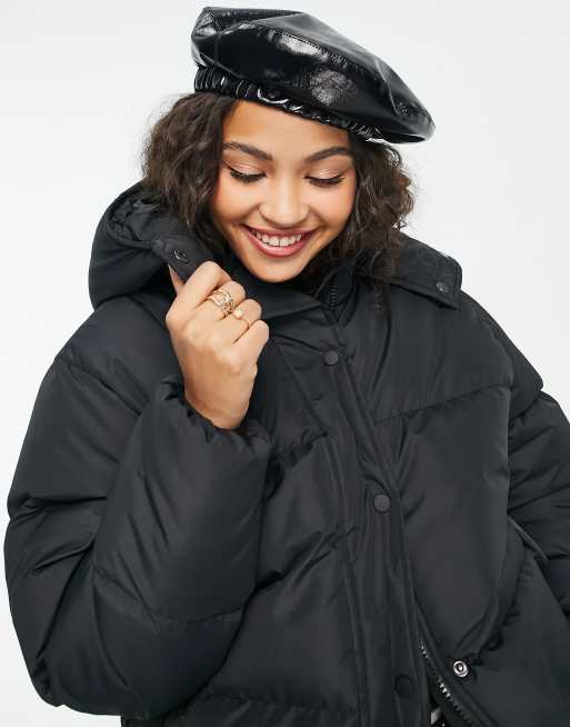 Brave soul hotsell black puffer jacket