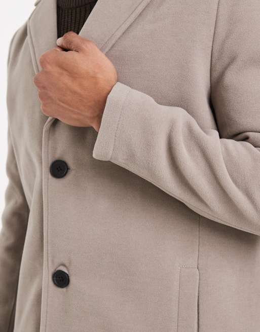 Brave Soul button down smart jacket in beige, 5 of 5