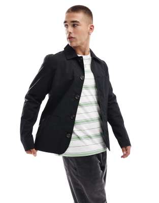 Brave Soul button through jacket in black