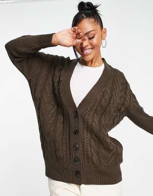 Cable-knit Cardigan