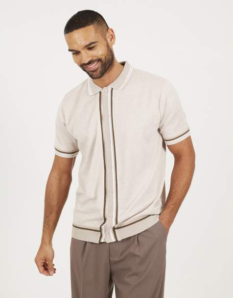 Brave Soul - Camicia a maniche corte beige - view 1