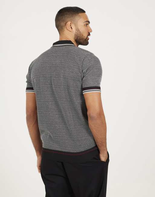 Brave Soul - Camicia a maniche corte nera in maglia, 2 di 4