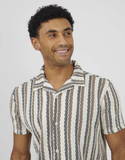 Brave Soul - Camicia bianca con colletto a rever, 4 di 4