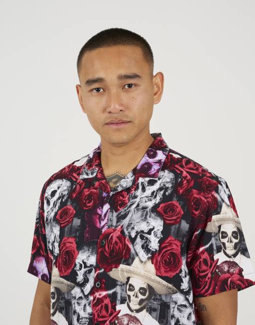 Brave Soul - Camicia nera con stampa, 4 di 4