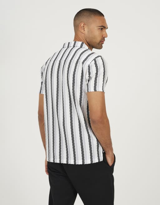 Brave Soul - Camisa blanca con cuello de solapas, 2 de 4