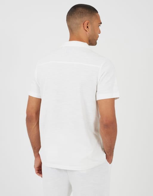 Brave Soul - Camisa color crema con cuello de solapas, 2 de 4