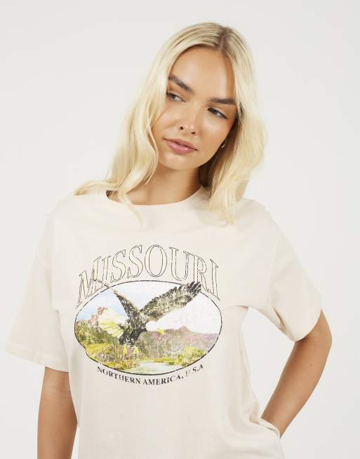 Brave Soul - Camiseta color topo extragrande con estampado gráfico, 4 de 4