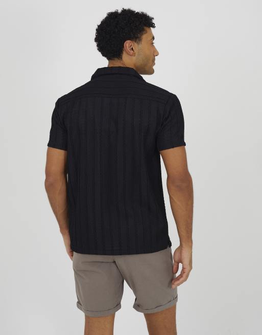 Brave Soul - Camiseta de tejido en negro, 2 de 4
