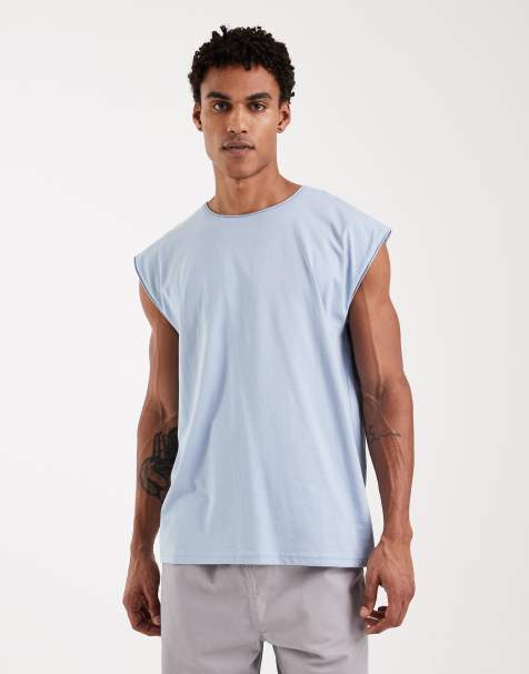 Brave Soul - Canotta oversize azzurra - view 1