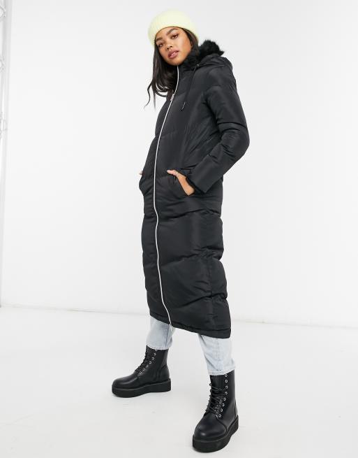 Brave Soul - Cappotto imbottito lungo nero
