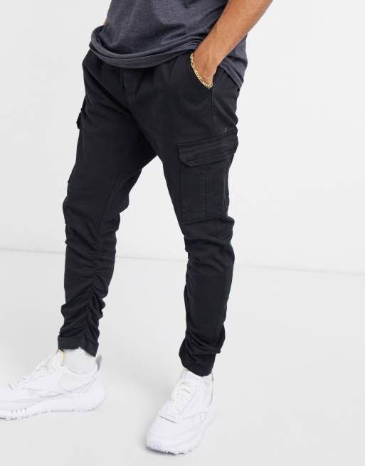 Black hot sale casual trousers