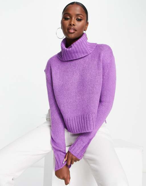 Cropped cowl hotsell neck sweater