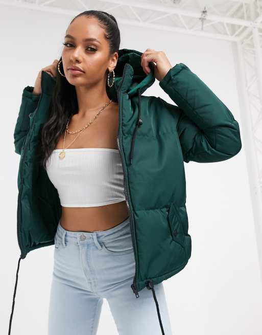 Brave Soul cello hooded puffer jacket | ASOS