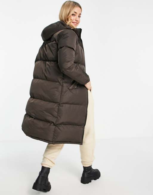 Brave soul cello store long puffer jacket