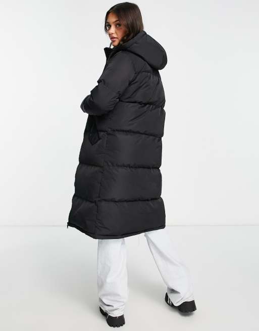 Maxi longline hot sale puffer jacket