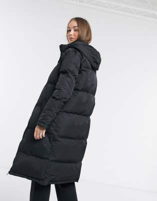 longline puffer coat womens