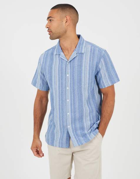 Brave Soul - Chemise avec col à revers - Bleu - view 1