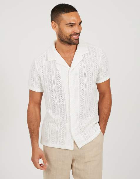 Brave Soul - Chemise transparente à manches courtes - Blanc cassé - view 1