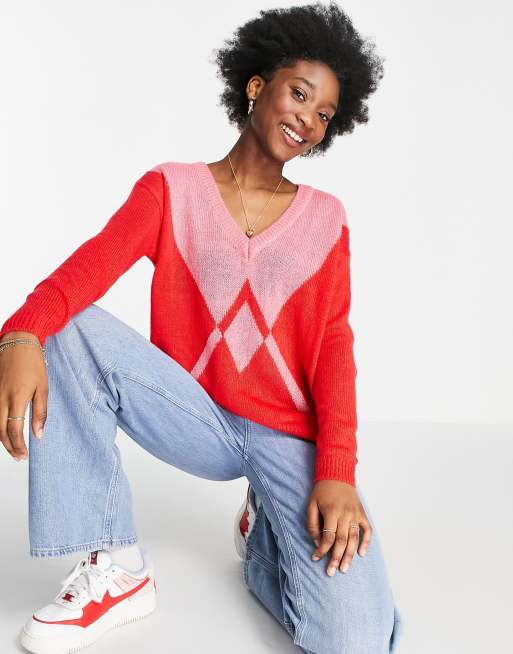 Colour block clearance knitwear