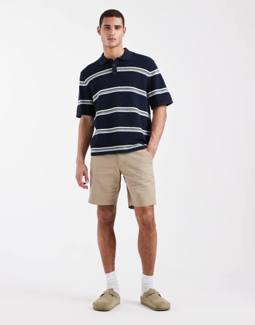 Brave Soul - Chino corti color pietra, 2 di 5