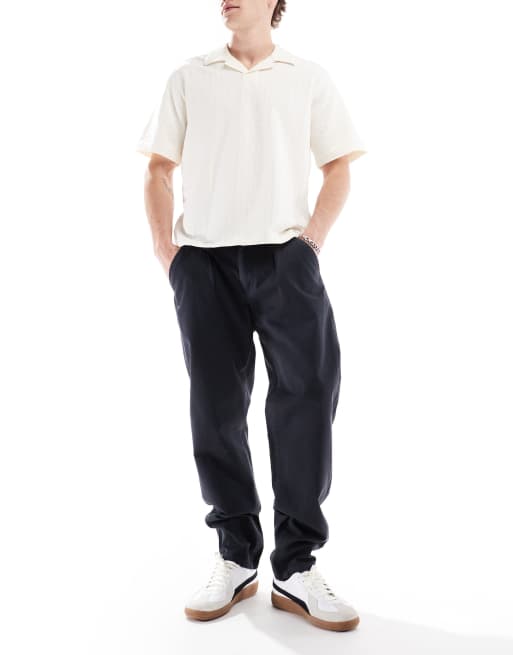 Brave Soul chino pants in navy