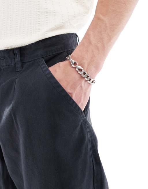 Brave Soul chino pants in navy, 3 of 5